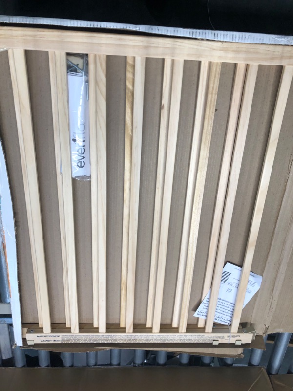 Photo 1 of Evenflo, Top of Stairs, Extra Tall Gate, Tan Wood