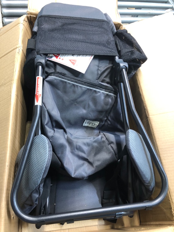 Photo 2 of ClevrPlus Cross Country Baby Backpack Hiking Child Carrier Toddler Gray Grey