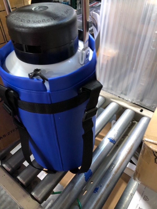 Photo 1 of Bonvoisin 3L Liquid Nitrogen Container Cryogenic Container Liquid Nitrogen (LN2) Dewar Aluminum Alloy Semen Tank 