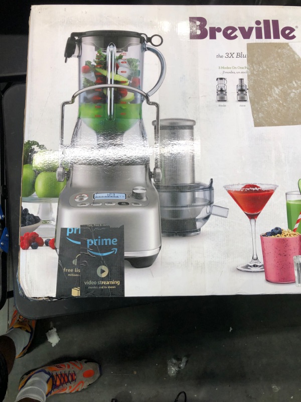 Photo 5 of Breville 3X Bluicer Pro Blender & Juicer, Brushed Stainless Steel, BJB815BSS