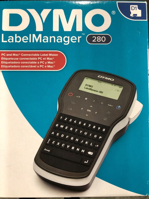 Photo 2 of DYMO Label Maker | LabelManager 280 Rechargeable Portable Label Maker, Easy-to-Use, One-Touch Smart Keys, QWERTY Keyboard, PC and Mac Connectivity, for Home & Office Organization