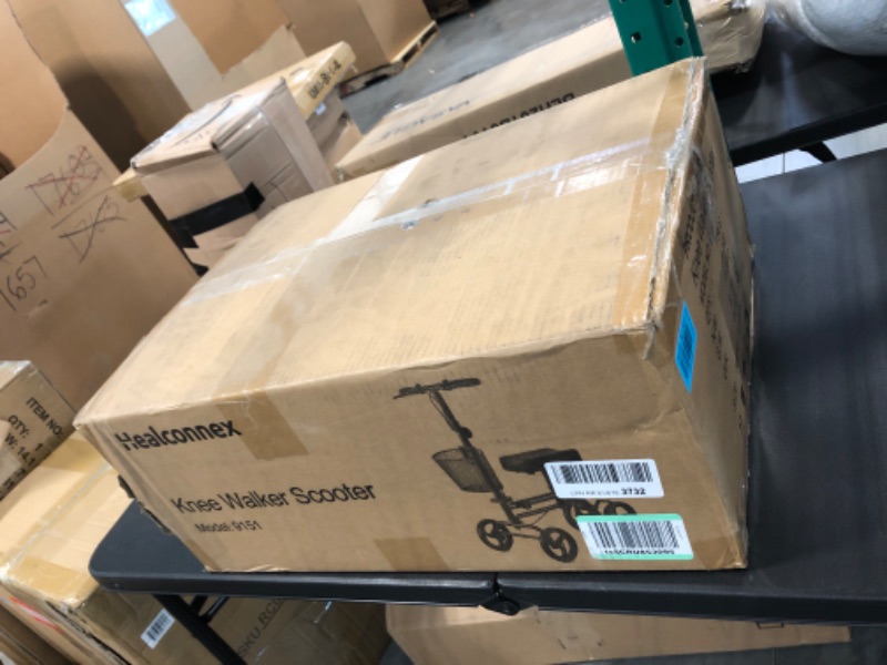Photo 1 of Healconnex Knee Scooter?Steerable Knee Walker, Economical Knee Scooter for Foot Injuries Best Crutches Alternative Black