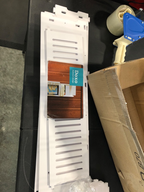 Photo 1 of Bathroom Storage Cabinet,Small Bathroom Storage Cabinet Great for Toilet Paper Holder,Narrow Bathroom Cabinet-Over The Toilet Storage Waterproof for Small Spaces,White Bathroom Organizer by AOJEZOR 30"H Thick Cloud White