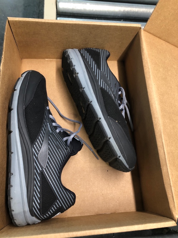 Photo 1 of Brooks Men's Addiction Walker Suede Walking Shoe Black/Primer/Black 12
