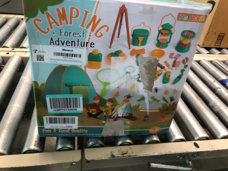 Photo 1 of Meland Kids Camping Set with Tent 30pcs - Outdoor Campfire Toy Set for Toddlers Kids Boys Girls - Pretend Play Camp Gear Tools for Birthday Christmas (Green)