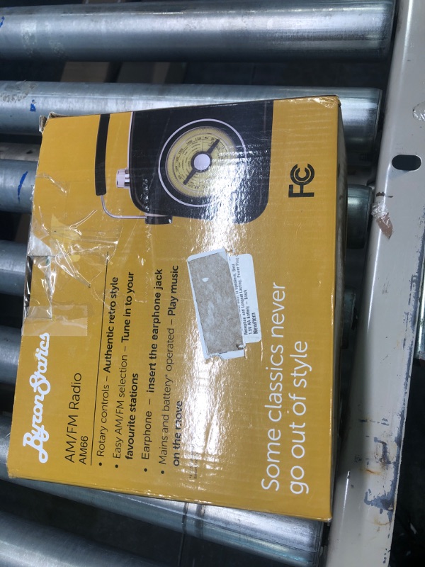 Photo 3 of ByronStatics Black AM FM Radio Portable - Small Radio Vintage/Retro with Large Analog Rotary Tuning Dial - Power Plug or 4 x 1.5V AA Battery Radio - Portable Radios with Headphone Jack AM66 Black