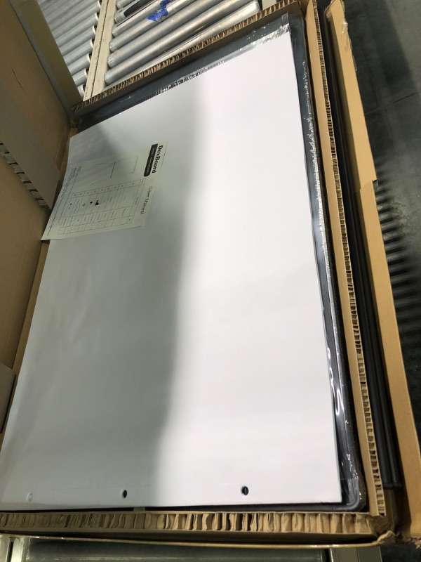 Photo 1 of DexBoard Dry Erase Easel 24" x 36"|Height Adjustable Magnetic White Board Easel with Tripod Stand|Office Presentation Board w/Flipchart Pad, Magnets & Eraser, Black