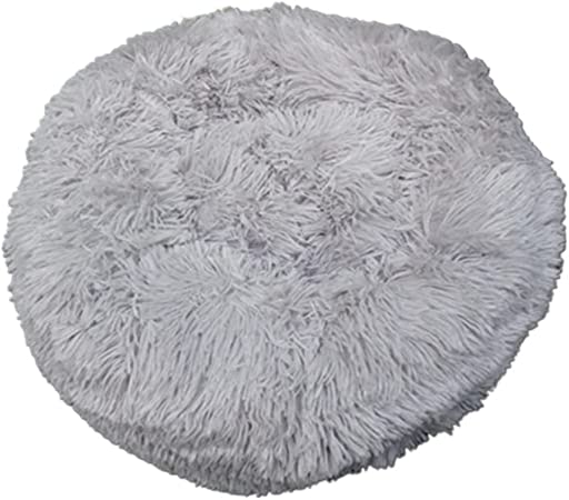 Photo 1 of  Soft Dog Bed Round Washable Plush Cat Bed Dog Bed Pet Dog Mat (Color : Light