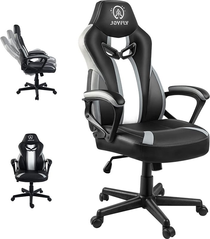 Photo 1 of JOYFLY Gaming Chair, Gamer Chair Racing Style Game Chair for Adults Teens, Ergonomic PC Chair with Lumbar Support, 300lbs?Black?