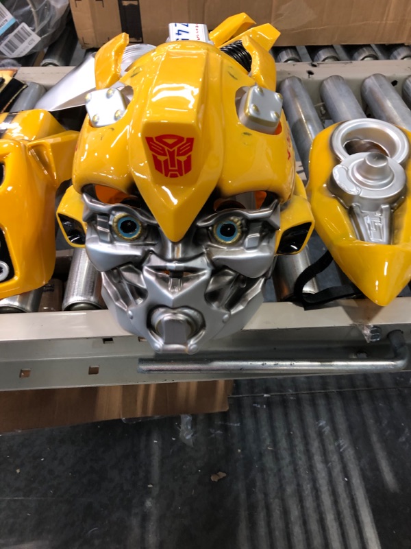 Photo 1 of Disguise Men's Hasbro Age Of Extinction Bumblebee Theatrical with Plus 3D Costume X-Large/42-46 Black/Yellow