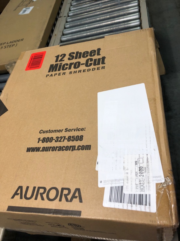 Photo 2 of Aurora AU1210MA Professional Grade High Security 12-Sheet Micro-Cut Paper/ CD and Credit Card/ 60 Minutes Continuous Run Time Shredder