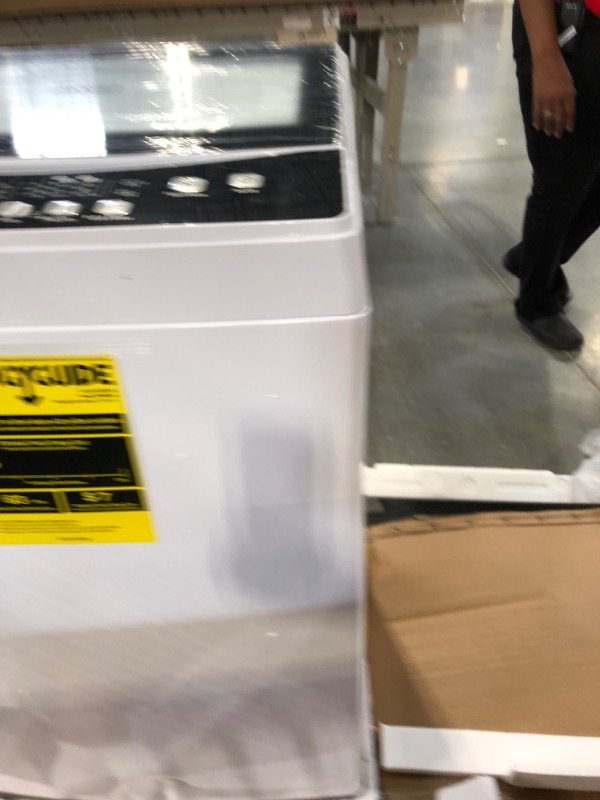 Photo 1 of 20.3 in. 1.6 cu. ft. Portable Top Load Electric Washing Machine in White -- FACTORY PACKAGED, OPEN FOR LIVE PHOTOS ONLY 