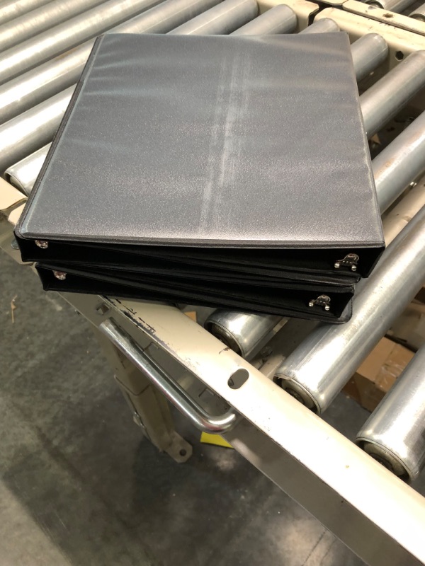 Photo 1 of Cardinal Economy 3 Ring Binder, 1 Inch, Presentation View, Black, Holds 225 Sheets, Nonstick, PVC Free, 4 Pack of Binders (79512)