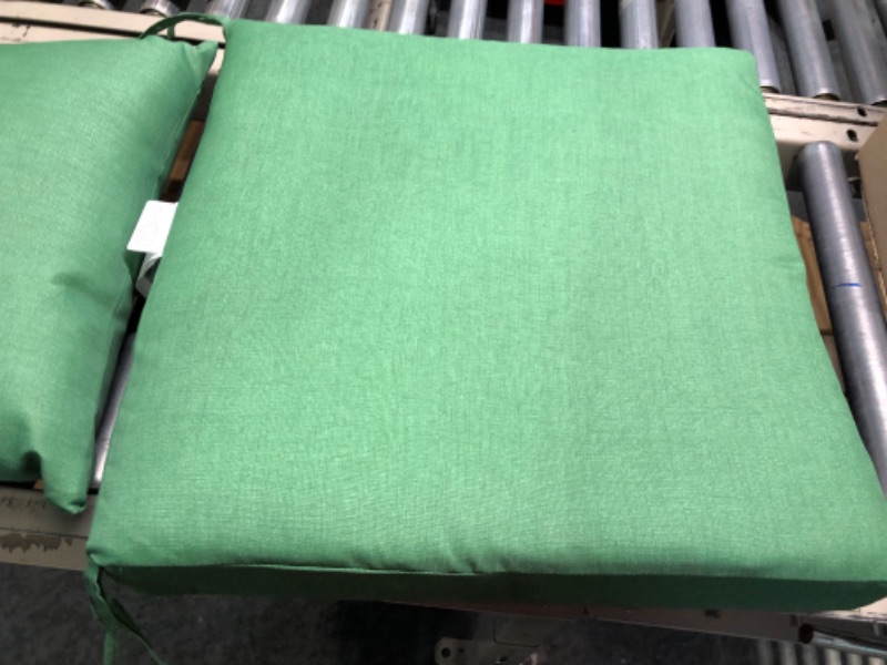 Photo 3 of Arden Selections Outdoor Cushion Pillow Back 21 x 21, Moss Green Leala 21 x 21 Dining Cushion Set Moss Green Leala