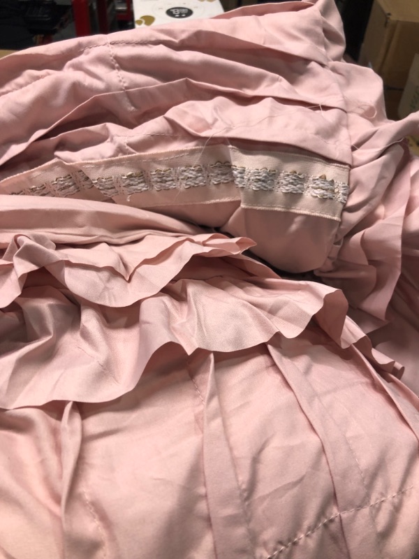 Photo 1 of Amrapur Overseas Antonella 8-Piece Pleated Comforter Set (King, Mauve) King Mauve