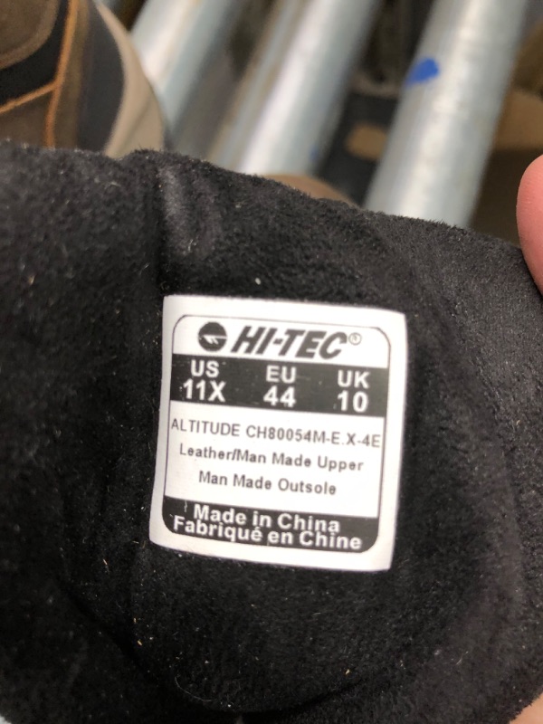 Photo 1 of HI-TEC Altitude VI I WP Leather Waterproof Men's Hiking Boots, Work Boots for Men, Outdoor Trekking Trail and Backpacking Shoes with Michelin Rubber Outsoles - Black or Brown, Medium or Extra Wide
