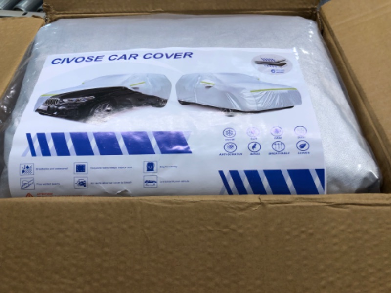Photo 1 of Car Cover Fit for SUVs Up to 190" Car Cover Waterproof All Weather Car Covers for Automobiles Dupont Oxford Car Covers UV Protection Full Exterior Covers Snow Resistant Outdoor SUV Car Cover YL-Fits for SUVs Up to 190"