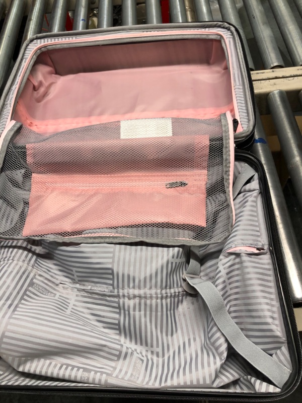 Photo 4 of American Tourister Stratum XLT Expandable Hardside Luggage with Spinner Wheels, Pink Blush, Carry-On 21-Inch Carry-On 21-Inch Pink Blush