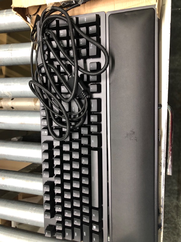 Photo 1 of RAZER HUNTSMAN ELITE: Opto-Mechanical Switch - Multi-Functional Digital Dial & Media Keys - Leatherette Wrist Rest - 4-Side Underglow - Gaming Keyboard (Renewed)