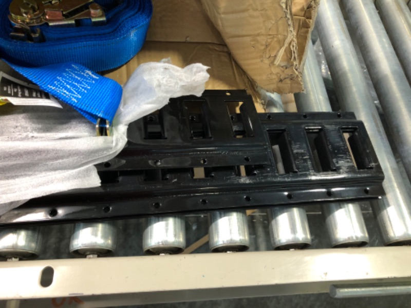 Photo 4 of DC Cargo Mall E Track Tie-Down Kit - 25 Pieces: 5 ft Black Rails, E-Track Tie-Down Accessories & E-Track Basket