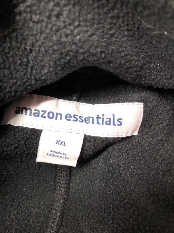 Photo 1 of Amazon Essentials Men's Full-Zip Polar Fleece Jacket (Available in Big & Tall) Polyester Black XX-Large