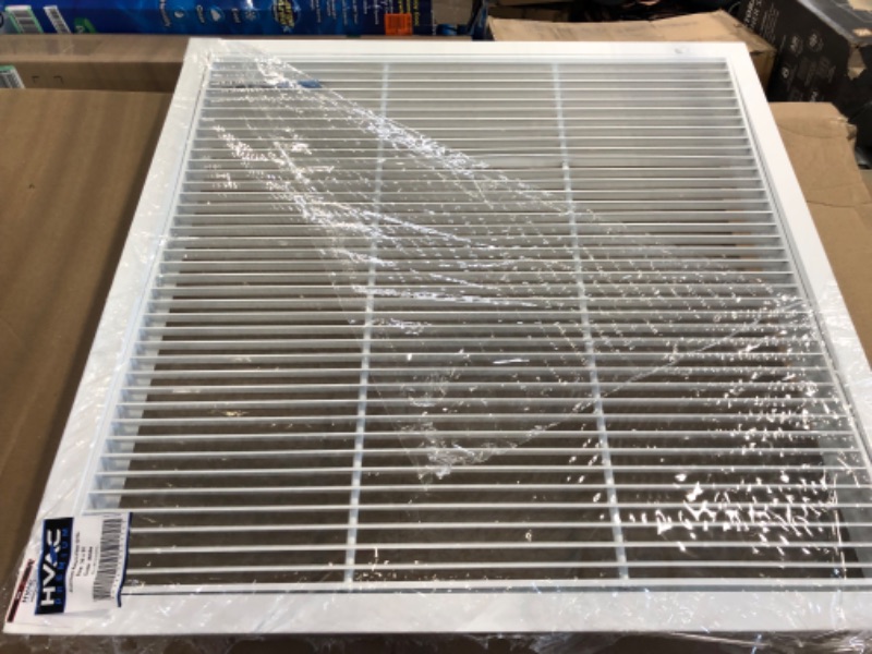 Photo 3 of 30" X 30" Aluminum Return Filter Grille - Easy Airflow - Linear Bar Grilles [Outer Dimensions: 31.75w X 31.75h]