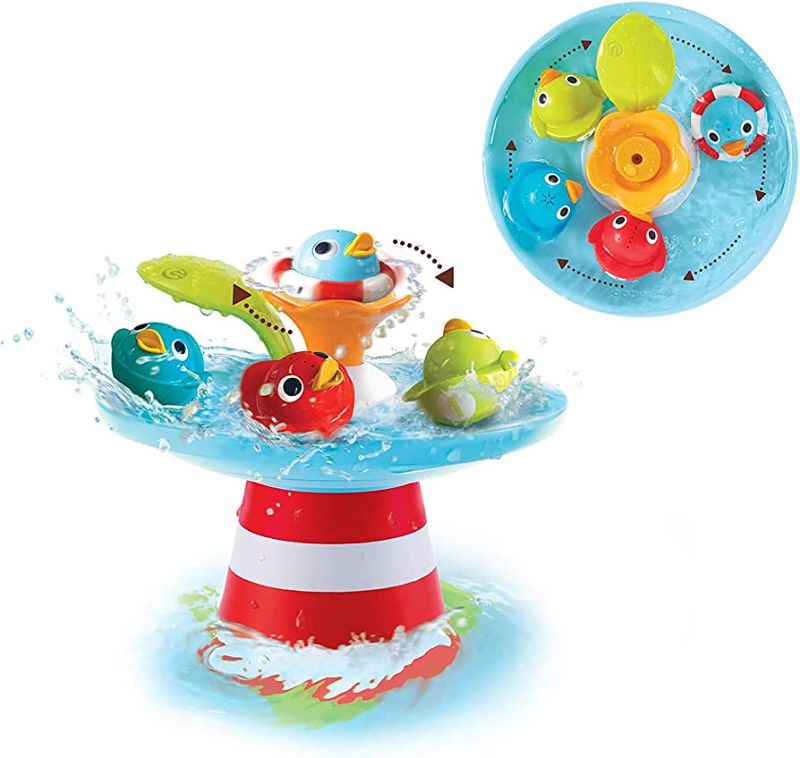 Photo 1 of Amazon.com: Yookidoo Duck Race Baby Bath Toy - Water Fountain an