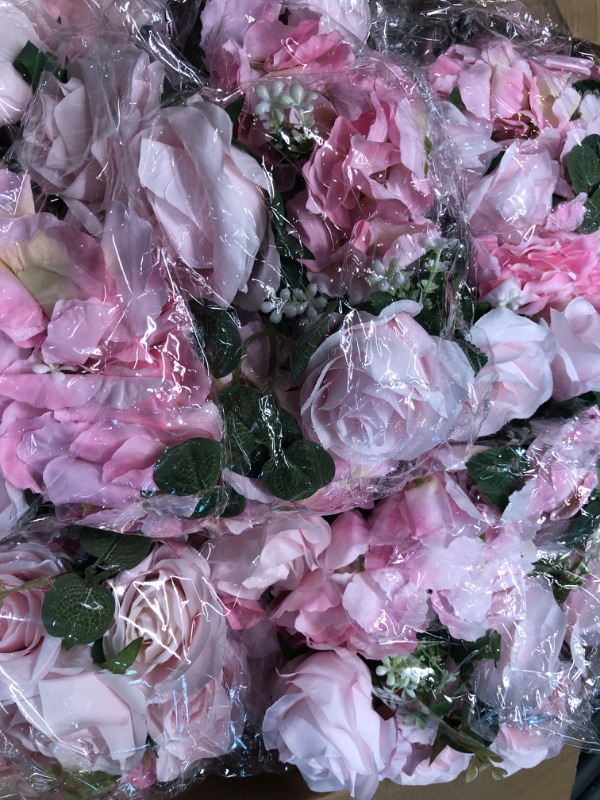 Photo 1 of Artificial Peonies Silk Flowers, Pink Faux Peony Bouquet 4 Bundles Florals Arrangements for Farmhouse Home Boho Wedding Table Centerpiece, Fake Plastic...
