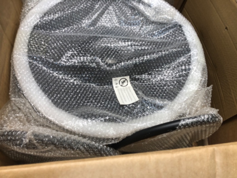 Photo 1 of YOUNUOKE Black Bar Stools Set of 2 Counter Height Swivel Bar Chairs with Backs Modern Adjustable Faux Leather Padded Barstools for Indoor Kitchen Island Black X 2