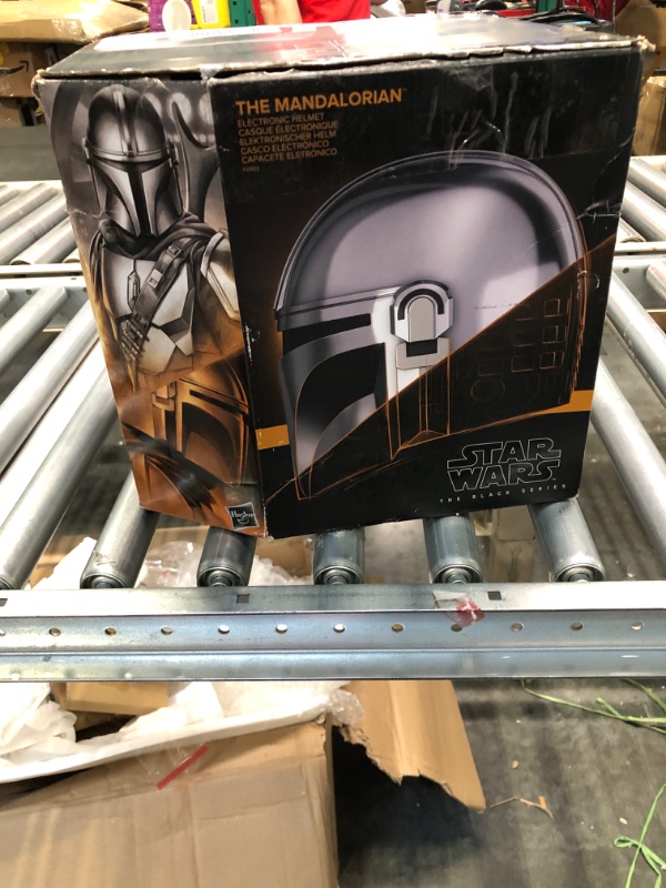 Photo 1 of Collect Collector Star Wars Black Series - Mandalorian Electronic Helmet. Commemorate Star Wars with The Mandalorian Premium Black Series Electronic Helmet