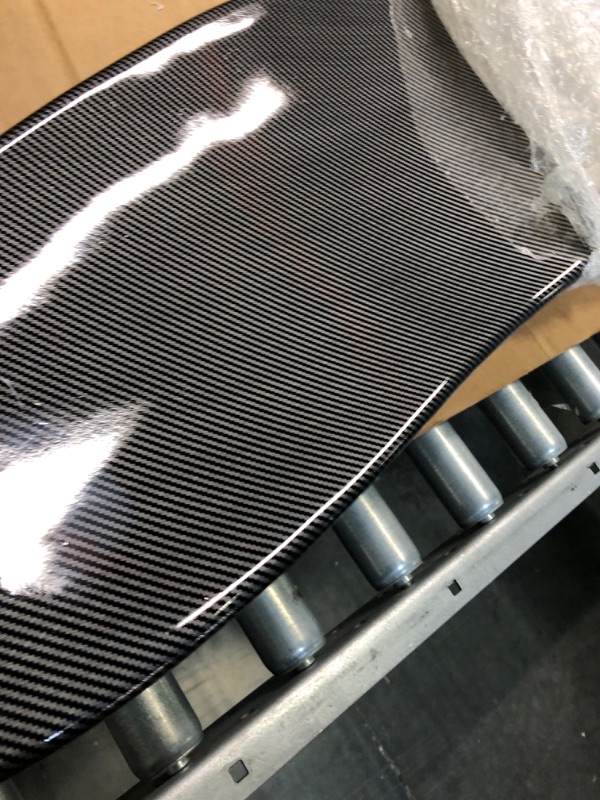 Photo 3 of NUBEHOME Carbon Fiber Look Style Spoiler Universal GT Rear Trunk Spoiler Wing Adjustable Bracket Car Trunk Kit (57" Length / 7" Bracket Height)