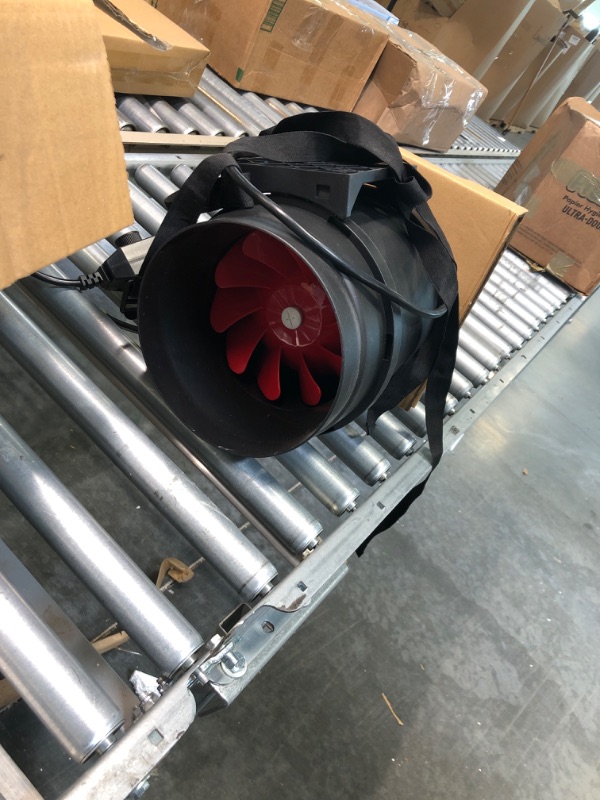 Photo 2 of VIVOSUN 8 Inch 720 CFM Inline Fan with Speed Controller and Stainless Steel Air Ducting Clamps for Ventilation