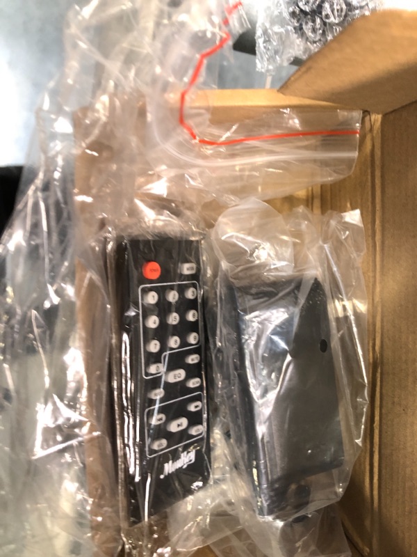 Photo 1 of Moukey Karaoke Machine, PA System Subwoofer, Portable Bluetooth Speaker w/ 2 Wireless Microphones, Lyrics Display Holder, Party Lights & Echo/Treble/Bass Adjustment, Support TWS/REC/AUX/MP3/USB/TF/FM 10" Subwoofer