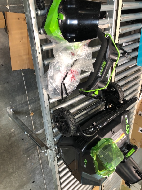 Photo 1 of 
Greenworks Pro 80V 20-Inch Snow Blower with 2Ah Battery and Charger & Snow Joe SJ-SHLV20 Shovelution