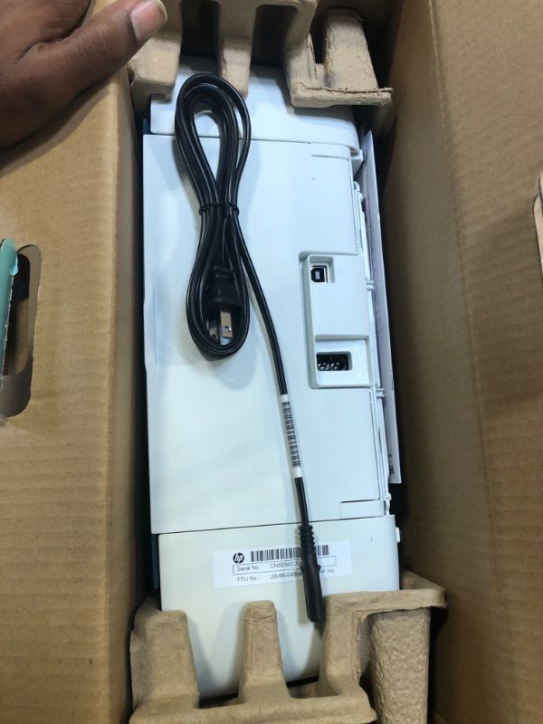 Photo 1 of HP DeskJet 3755 Compact All-in-One Wireless Printer (J9V92A) | T0A36AN Seagrass Printer + Black Ink + Black/Tri-color Ink