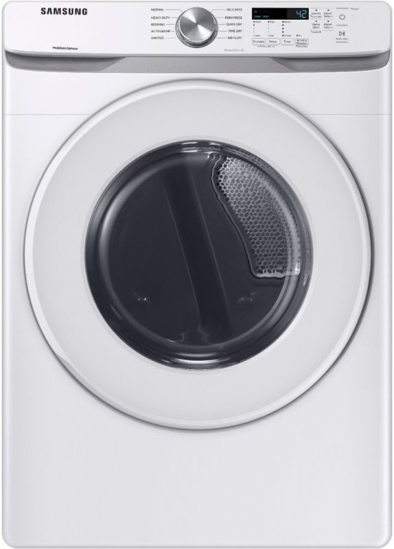 Photo 1 of Samsung - 7.5 Cu. Ft. Stackable Electric Dryer with Sensor Dry - White

