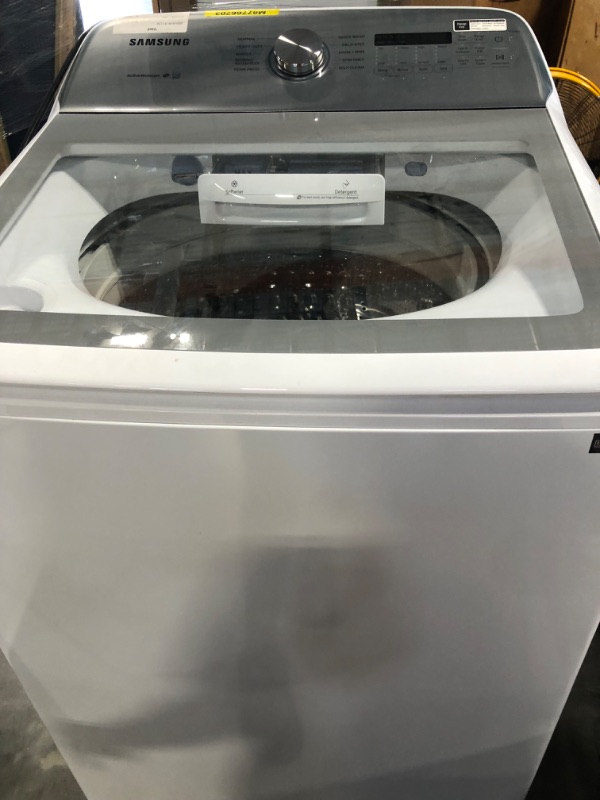 Photo 3 of WA50R5200AW Samsung 27" Large 5.0 cu. ft. Capacity Top Load Washer with Super Speed and Active WaterJet - White
