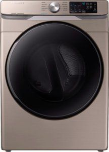 Photo 1 of 7.5 cu. ft. Smart Stackable Vented Electric Dryer with Steam Sanitize+ in Champagne
