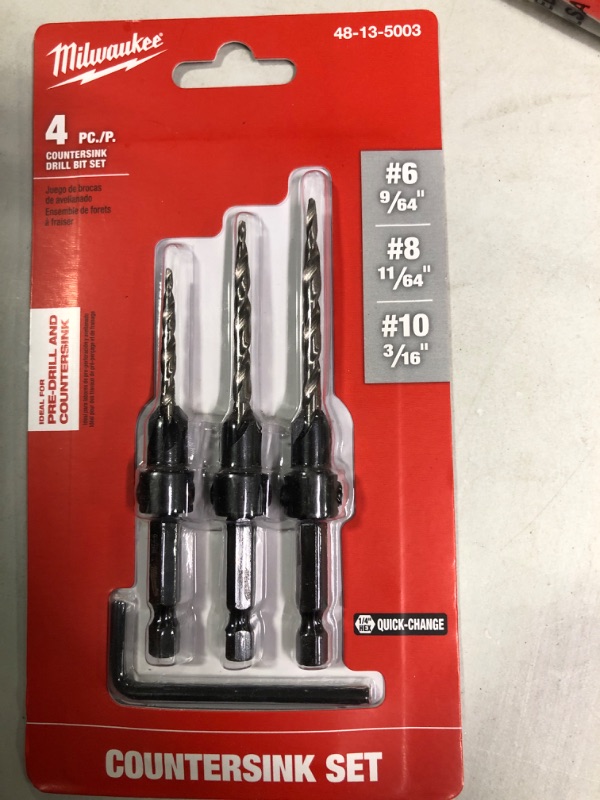 Photo 2 of Countersink Drill Bit Set #6, #8, #10, 3-Piece (DW2535)20