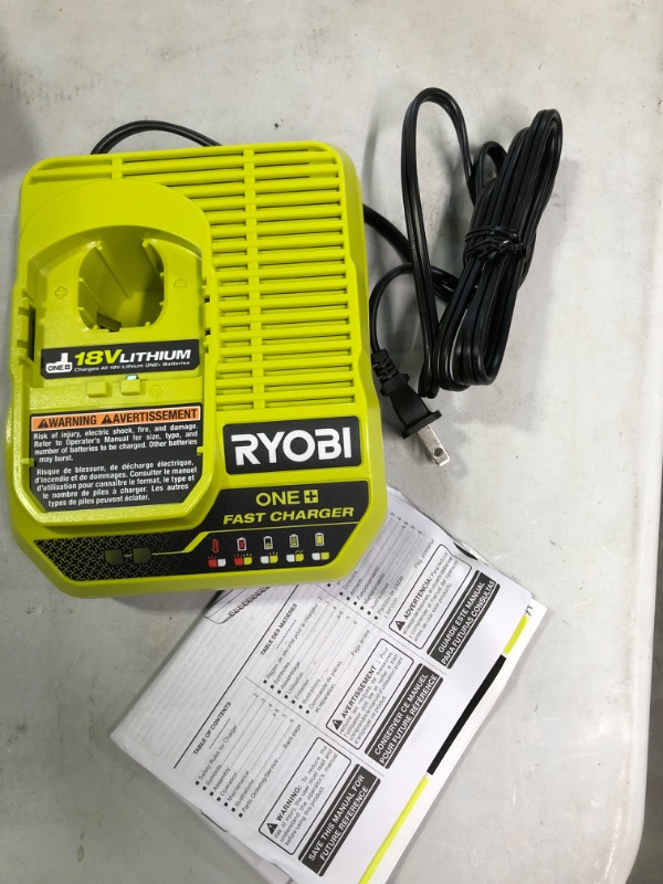 Photo 3 of RYOBI ONE+ Fast Charger