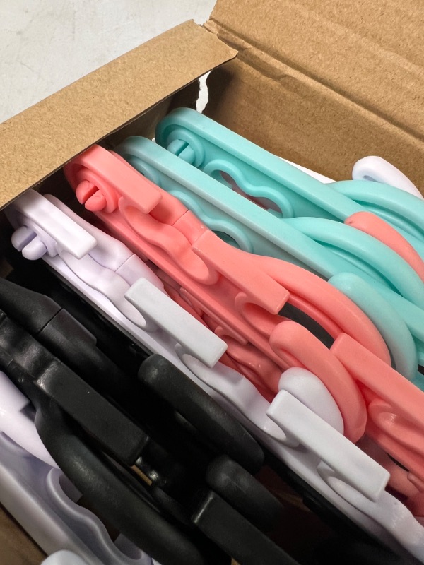 Photo 4 of 12-Pack-Closet-Organizers-and-Storage,Closet-Organizer-Hanger for Heavy Clothes,Sturdy Closet-Organization-and-Storage-Hangers-Space-Saving for Wardrobe,Dorm-Room-Essentials for College Students Girls 12 Pack Multicolor