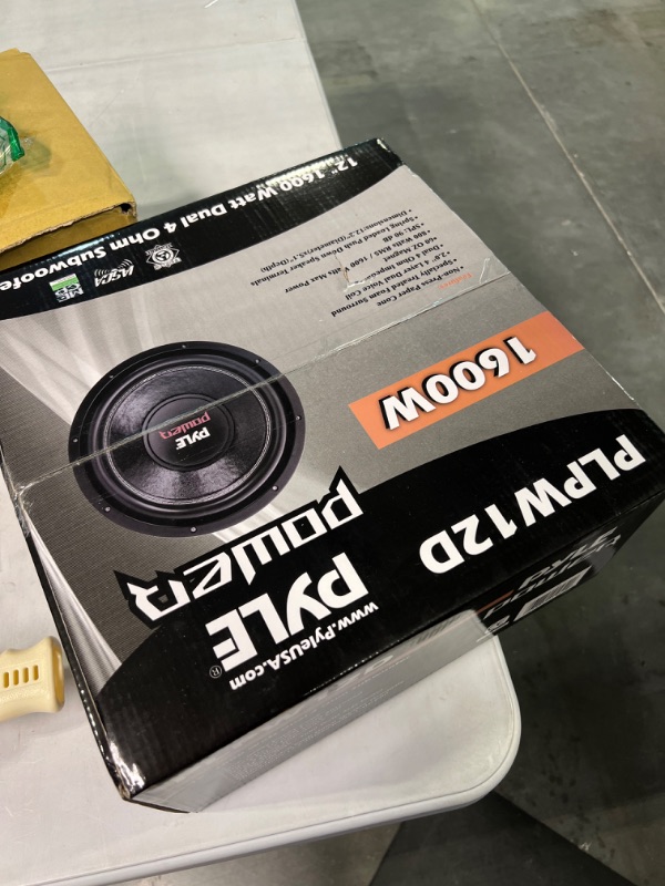 Photo 2 of Pyle 12' Car Audio Speaker Subwoofer - 1600 Watt High Power Bass Surround Sound Stereo Subwoofer Speaker System - Non Press Paper Cone, 90 dB, 40 Ohm, 60 oz Magnet, 2 Inch 4 Layer Voice Coil -PLPW12D 12-inch 1600 Watts 2-inch dual voice coil 4-ohm