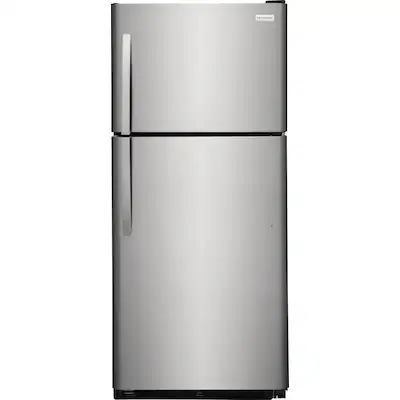 Photo 1 of Frigidaire 20.5-cu ft Top-Freezer Refrigerator (Stainless Steel)