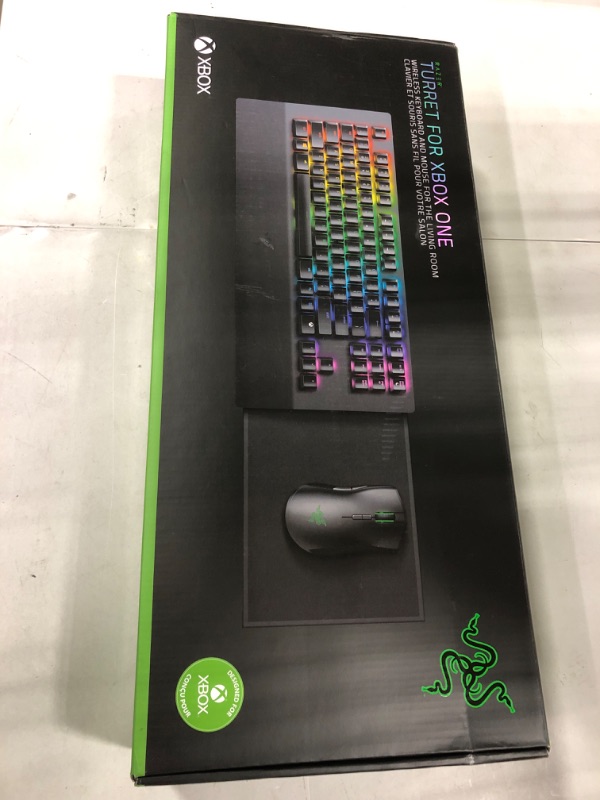 Photo 2 of Razer Turret Wireless Mechanical Gaming Keyboard & Mouse Combo for PC, Xbox One, Xbox Series X & S: Chroma RGB/Dynamic Lighting - Retractable Magnetic Mouse Mat - 40hr Battery, Classic Black