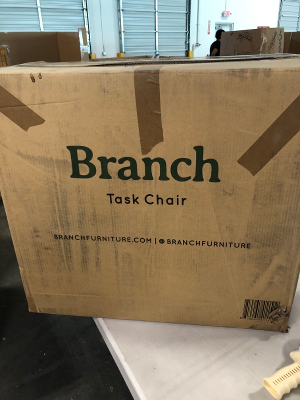 Photo 2 of Branch Ergonomic Chair - A Versatile Desk Chair with Adjustable Lumbar Support, Breathable Mesh Backrest, and Smooth Wheels - Experience Optimal Comfort and Support - Sand - black 
