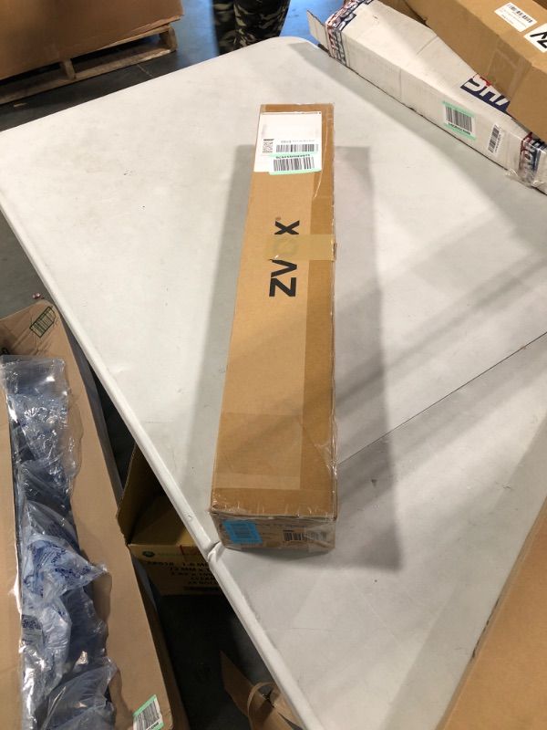 Photo 1 of ZVOX Dialogue Clarifying Sound Bar with Patented Hearing Technology - Low-Profile TV Sound Bar with Twelve Levels of Voice Boost - Home Theater Audio TV Speakers Soundbar with AccuVoice - AV355 Black