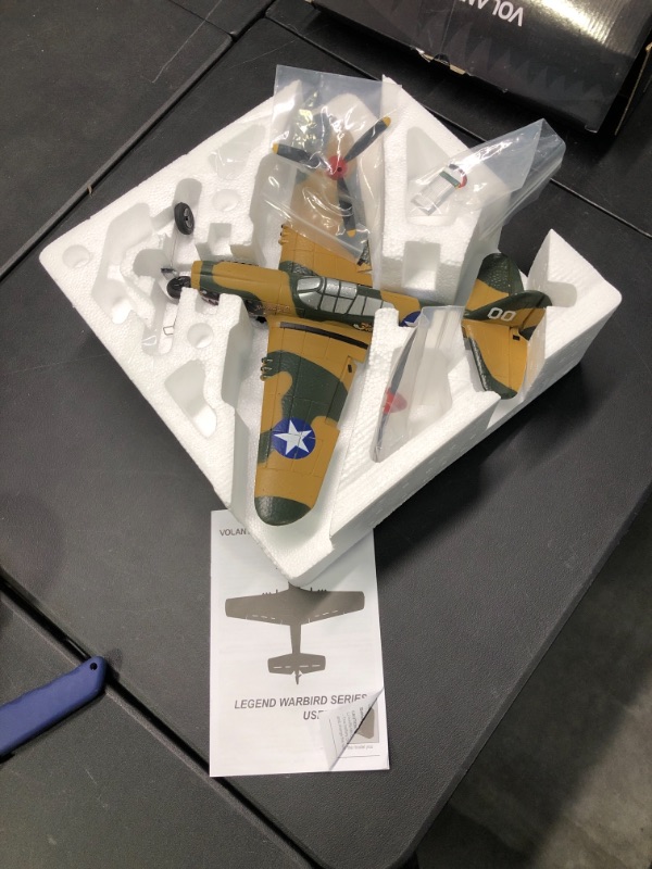 Photo 3 of VOLANTEXRC RC Plane 4-CH RC Airplane P40 Warhawk RTF Remote Control Plane for Beginners&Expert with Xpilot Stabilizer System, One-Key Aerobatic Feature (761-13 RTF)