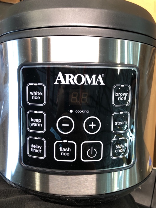 Photo 4 of Aroma ARC-150SB 20-Cup (Cooked) Digital Cool-Touch Rice Cooker, Food Steamer and Slow Cooker