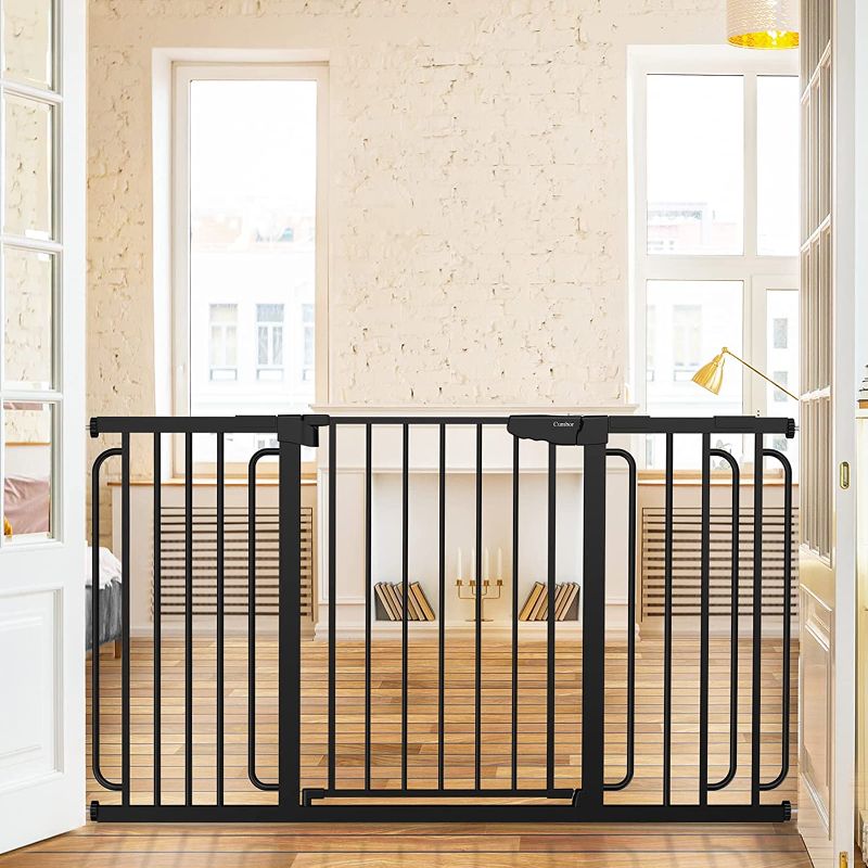Photo 1 of 
Mom's Choice Awards Winner-Cumbor 29.7-57" Baby Gate for Stairs, Extra Wide Dog Gate for Doorways, Pressure Mounted Walk Through Safety Child Gate...
