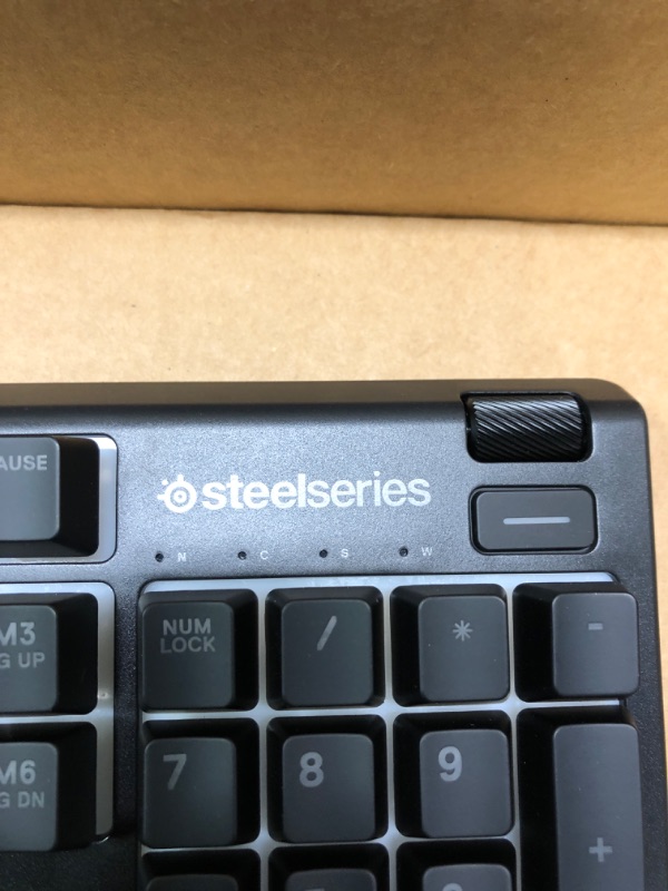 Photo 1 of SteelSeries Apex Pro Mini Mechanical Gaming Keyboard – World’s Fastest Keyboard – Adjustable Actuation – Compact 60% Form Factor – RGB – PBT Keycaps – USB-C (Renewed) Apex Pro mini Wired